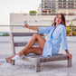 Customized Long Waffle Cotton Robe
