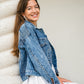 Wedding Denim Jacket with Rhinestone Heart - Custom jackets