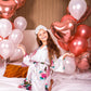 Set of 10 Kids Floral Peacock Satin Robes