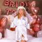 Bridesmaids Proposal Custom Satin Robes for Bachelorette - arrow+heart