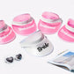 Women’s Custom Plastic Sun Visors - White / Style 3 - Sun 