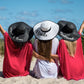 Women’s Floppy Sun Hat with Black Border - Floppy Sun Hats