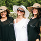 Women’s Floppy Sun Hat with Black Ribbon - Floppy Sun Hats