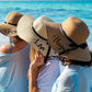 Women’s Floppy Sun Hat with Black Ribbon - Floppy Sun Hats