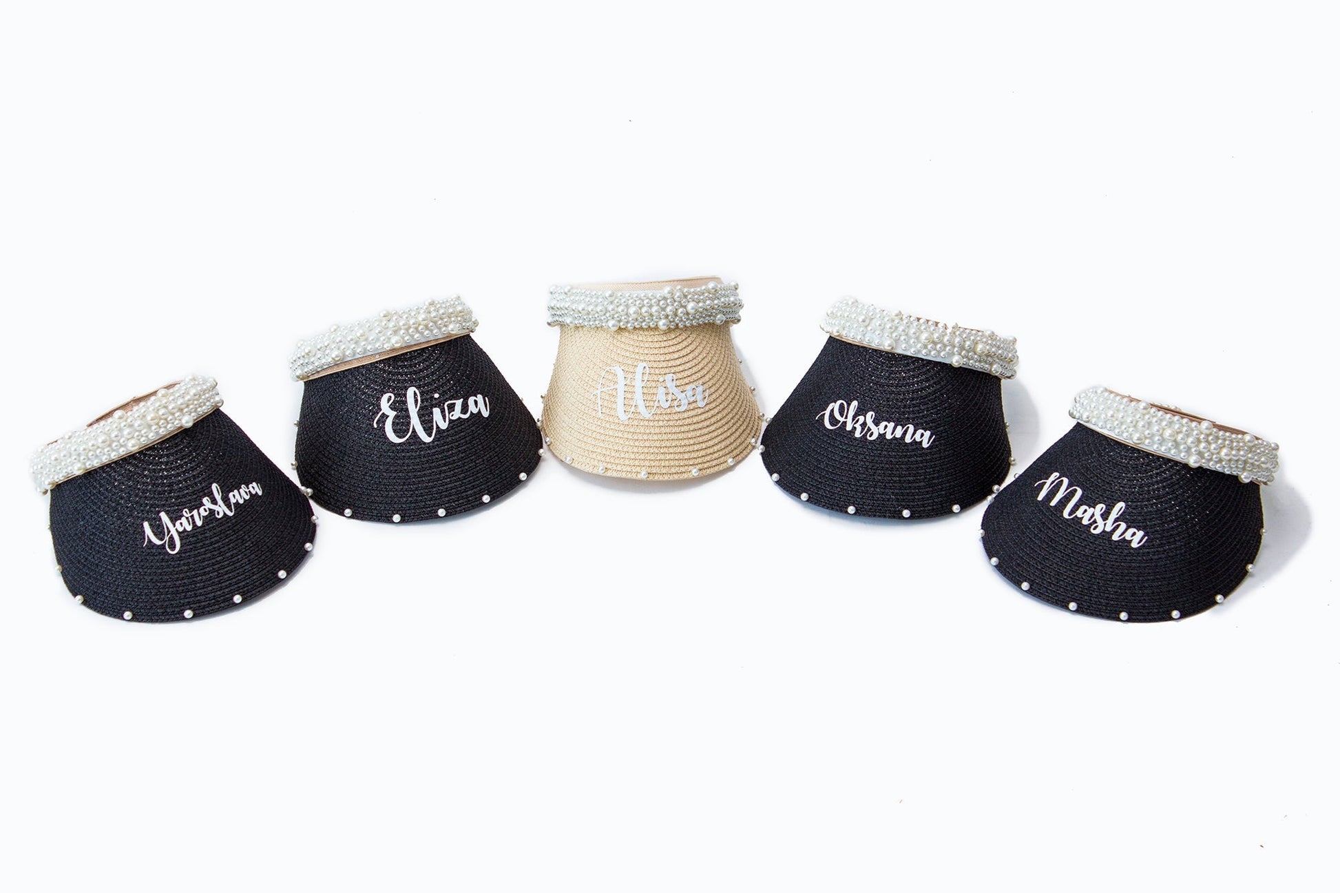 Women’s Sun Visors with Pearls - Sun Visors