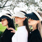 Women’s Sun Visors with Pearls - Sun Visors
