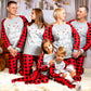 Xmas Eve Family Matching Plaid Pajama Sets - Pajamas for 