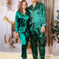 Xmas Satin Customized Family Matching Pajamas L+L - Pajamas 